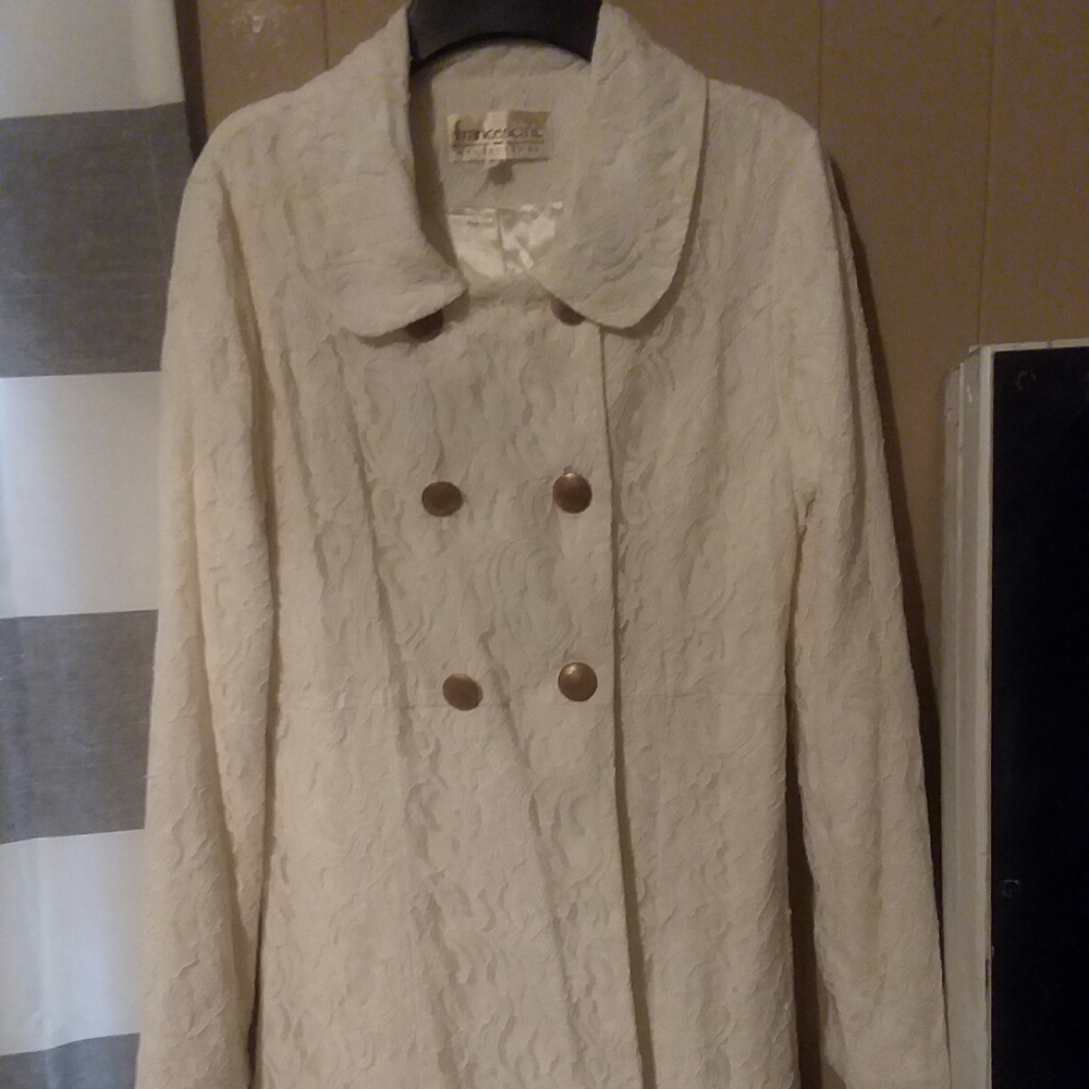Lace pea coat